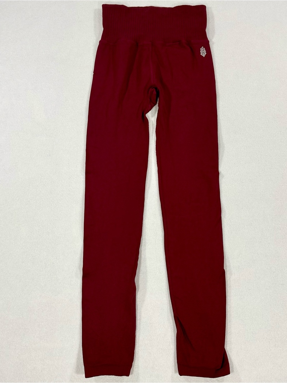 Free People Movement Women's Good Karma Leggings Maroon  Seamless Yoga Size XS/S